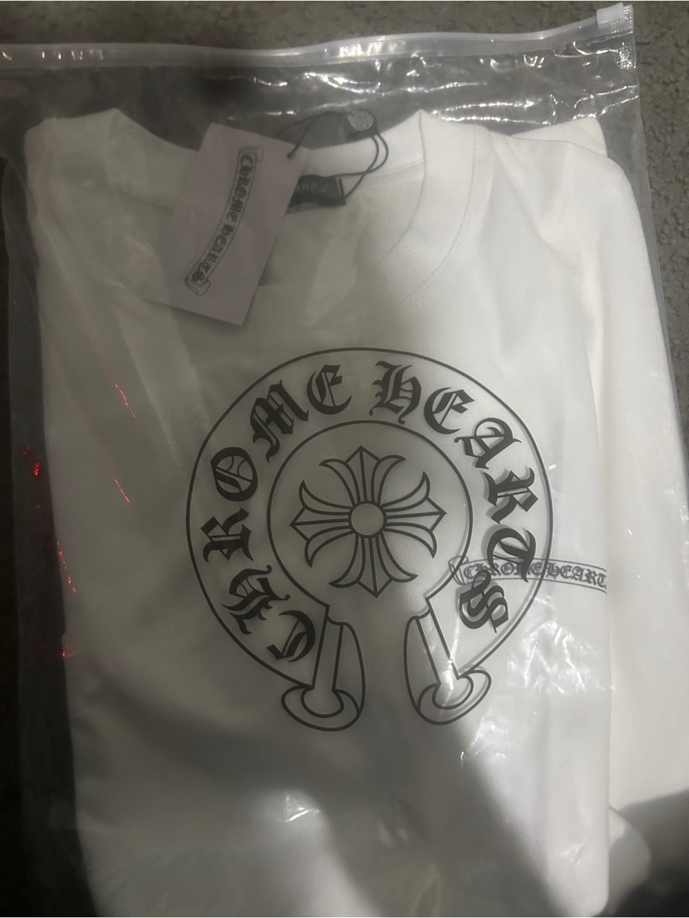Chrome Hearts White Short-Sleeve Graphic Logo Tee
